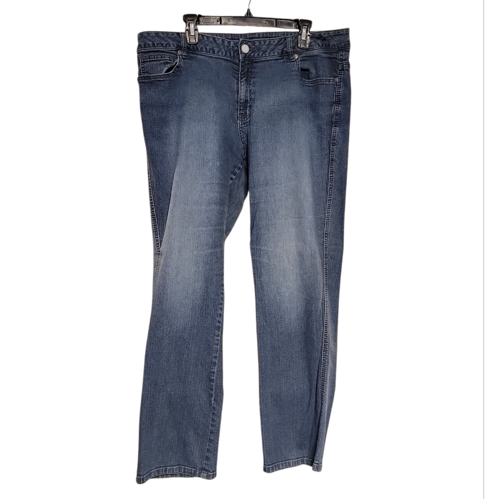 5/$25 Avenue Straight-Leg Jeans Size 18